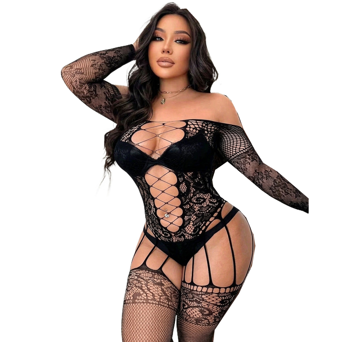 Bodystocking Fishnet - Fishnet Full Body Stockings Fashion Bodysuits