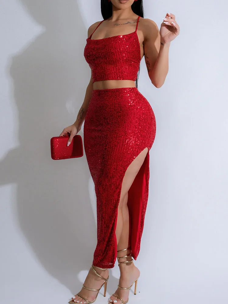 Glitter Sequined Party Maxi Dr - Cami Top Lace review and price